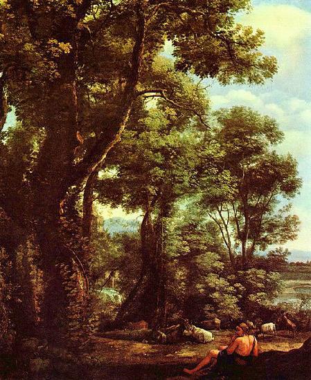 Claude Lorrain Landschaft mit Ziegenhirt France oil painting art